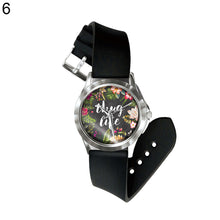 Load image into Gallery viewer, Vintage Flower Leaf Letter Print Dial Analog Display Quartz Unisex Wrist Watch - provenclothes