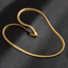 Load image into Gallery viewer, Fashion Alloy Men Flat Texture Chain Necklace Party Statement Jewelry Gift - provenclothes