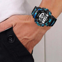 Load image into Gallery viewer, Fashion Camouflage Sports Backlight Alarm Date Week Digital Wrist Watch for Men - provenclothes