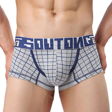 Load image into Gallery viewer, Fashion Men's Sexy Boxer Briefs Bulge Pouch Checked Plaid Underwear Underpants - provenclothes
