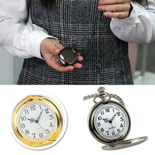 Load image into Gallery viewer, Retro Vintage Men Steampunk Smooth Surface Pendant Chain Classic Pocket Watch - provenclothes