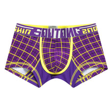 Load image into Gallery viewer, Fashion Men's Sexy Boxer Briefs Bulge Pouch Checked Plaid Underwear Underpants - provenclothes