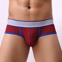Load image into Gallery viewer, Men Sexy Breathable Hollow Out Lovers Elastic Underwear Boxer Brief Underpants - provenclothes