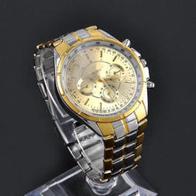 Load image into Gallery viewer, Men Fashion Casual Businss Stainless Steel Band Analog Quartz Wrist Watch - provenclothes