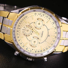 Load image into Gallery viewer, Men Fashion Casual Businss Stainless Steel Band Analog Quartz Wrist Watch - provenclothes