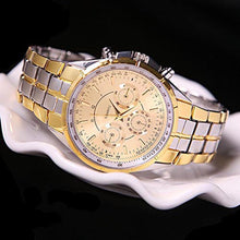 Load image into Gallery viewer, Men Fashion Casual Businss Stainless Steel Band Analog Quartz Wrist Watch - provenclothes