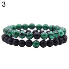Load image into Gallery viewer, 1Pc/2Pcs 8mm Fashion Faux Pumice Stone Malachite Bracelet Couple Accessory - provenclothes