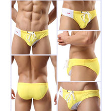 Load image into Gallery viewer, Men's Sexy Color Block Smooth Bulge Pouch Shorts Swimming Trunks Bikini Briefs - provenclothes