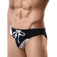 Load image into Gallery viewer, Men's Sexy Color Block Smooth Bulge Pouch Shorts Swimming Trunks Bikini Briefs - provenclothes