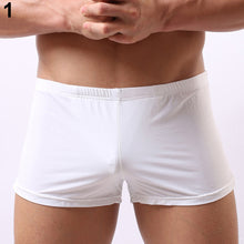Load image into Gallery viewer, Men Breathable Underwear Ice Silk Boxer Briefs Bulge Pouch Low Rise Underpants - provenclothes