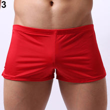 Load image into Gallery viewer, Men Breathable Underwear Ice Silk Boxer Briefs Bulge Pouch Low Rise Underpants - provenclothes