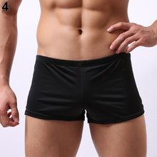 Load image into Gallery viewer, Men Breathable Underwear Ice Silk Boxer Briefs Bulge Pouch Low Rise Underpants - provenclothes