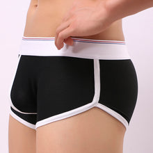 Load image into Gallery viewer, Men Fashion Bulge Pouch Convex-U Breathable Low Waist Underwear Boxers Briefs - provenclothes