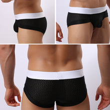 Load image into Gallery viewer, Men's Sexy Low Rise Breathable Mesh Underpants U Convex Briefs Underwear - provenclothes
