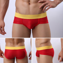 Load image into Gallery viewer, Men's Sexy Low Rise Breathable Mesh Underpants U Convex Briefs Underwear - provenclothes