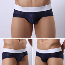 Load image into Gallery viewer, Men's Sexy Low Rise Breathable Mesh Underpants U Convex Briefs Underwear - provenclothes