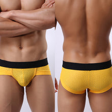 Load image into Gallery viewer, Men's Sexy Low Rise Breathable Mesh Underpants U Convex Briefs Underwear - provenclothes