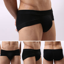 Load image into Gallery viewer, Men Sexy Solid Color Low Rise Briefs Breathable Bulge Pouch Underwear Underpants - provenclothes