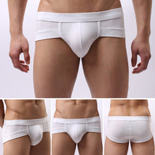 Load image into Gallery viewer, Men Sexy Solid Color Low Rise Briefs Breathable Bulge Pouch Underwear Underpants - provenclothes