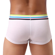 Load image into Gallery viewer, Men Sexy Underwear Trunks Breathable Bulge Pouch Stripe Waist Boxer Briefs - provenclothes
