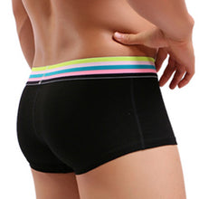 Load image into Gallery viewer, Men Sexy Underwear Trunks Breathable Bulge Pouch Stripe Waist Boxer Briefs - provenclothes