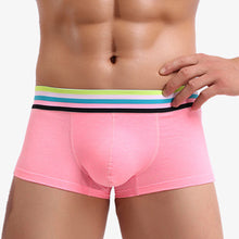 Load image into Gallery viewer, Men Sexy Underwear Trunks Breathable Bulge Pouch Stripe Waist Boxer Briefs - provenclothes