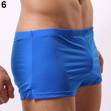 Load image into Gallery viewer, Men Breathable Underwear Ice Silk Boxer Briefs Bulge Pouch Low Rise Underpants - provenclothes