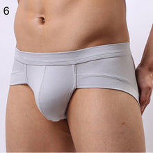 Load image into Gallery viewer, Men Sexy Solid Color Low Rise Briefs Breathable Bulge Pouch Underwear Underpants - provenclothes