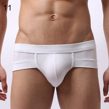 Load image into Gallery viewer, Men Sexy Solid Color Low Rise Briefs Breathable Bulge Pouch Underwear Underpants - provenclothes