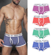 Load image into Gallery viewer, Men's Fashion Strip Breathable Underpants Sexy Briefs Boxer Shorts Underwear - provenclothes