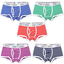 Load image into Gallery viewer, Men's Fashion Strip Breathable Underpants Sexy Briefs Boxer Shorts Underwear - provenclothes