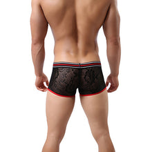 Load image into Gallery viewer, Sexy Men's Breathable Lace See Through Underwear Boxer Brief Bulge Pouch Shorts - provenclothes