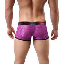 Load image into Gallery viewer, Sexy Men's Breathable Lace See Through Underwear Boxer Brief Bulge Pouch Shorts - provenclothes