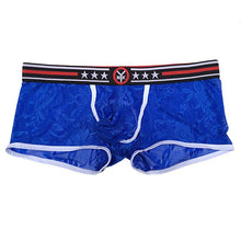 Load image into Gallery viewer, Sexy Men's Breathable Lace See Through Underwear Boxer Brief Bulge Pouch Shorts - provenclothes
