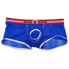 Load image into Gallery viewer, Sexy Men's Breathable Lace See Through Underwear Boxer Brief Bulge Pouch Shorts - provenclothes
