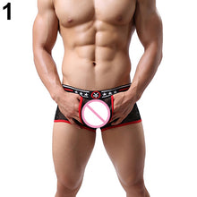 Load image into Gallery viewer, Sexy Men's Breathable Lace See Through Underwear Boxer Brief Bulge Pouch Shorts - provenclothes