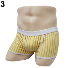 Load image into Gallery viewer, Men's Sexy Striped See Through Underwear Mesh Bulge Pouch Boxer Shorts Briefs - provenclothes