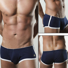 Load image into Gallery viewer, Men Sexy Low Waist Cotton Basic Patchwork Underwear U Convex Design Underpants - provenclothes
