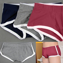 Load image into Gallery viewer, Men Sexy Low Waist Cotton Basic Patchwork Underwear U Convex Design Underpants - provenclothes
