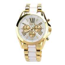 Load image into Gallery viewer, Men's Fashion Geneva Stainless Steel Roman Numerals Quartz Analog Wrist Watch - provenclothes