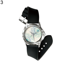 Load image into Gallery viewer, Retro Kaleidoscope Lotus Petals Pattern PVC Band Quartz Unisex Wrist Watch Gift - provenclothes