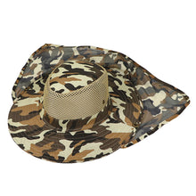 Load image into Gallery viewer, Fishing Hiking Outdoor Face Sun Protection Neck Cover Wide Brim Flap Cap Hat - provenclothes