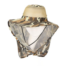 Load image into Gallery viewer, Fishing Hiking Outdoor Face Sun Protection Neck Cover Wide Brim Flap Cap Hat - provenclothes