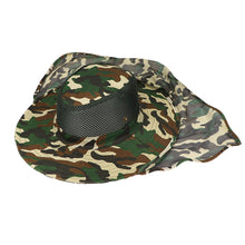 Load image into Gallery viewer, Fishing Hiking Outdoor Face Sun Protection Neck Cover Wide Brim Flap Cap Hat - provenclothes