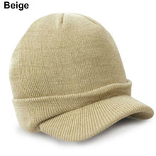 Load image into Gallery viewer, Men Women Fashion Warm Baggy Crochet Visor Brim Winter Ski Cap Outdoor Knit Hat - provenclothes