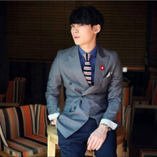 Load image into Gallery viewer, Men's Fashion Stripes Printing Mesh Necktie Knit Narrow Slim Weave Tie Suit - provenclothes
