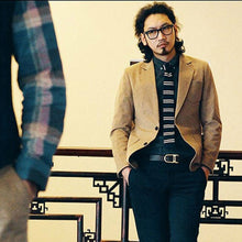 Load image into Gallery viewer, Men's Fashion Stripes Printing Mesh Necktie Knit Narrow Slim Weave Tie Suit - provenclothes