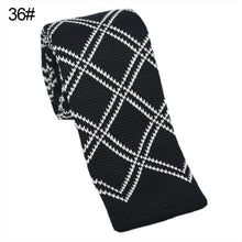 Load image into Gallery viewer, Men's Fashion Stripes Printing Mesh Necktie Knit Narrow Slim Weave Tie Suit - provenclothes