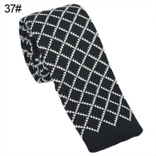 Load image into Gallery viewer, Men's Fashion Stripes Printing Mesh Necktie Knit Narrow Slim Weave Tie Suit - provenclothes