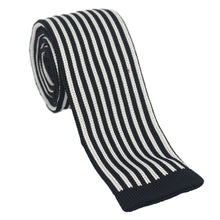 Load image into Gallery viewer, Men's Fashion Stripes Printing Mesh Necktie Knit Narrow Slim Weave Tie Suit - provenclothes